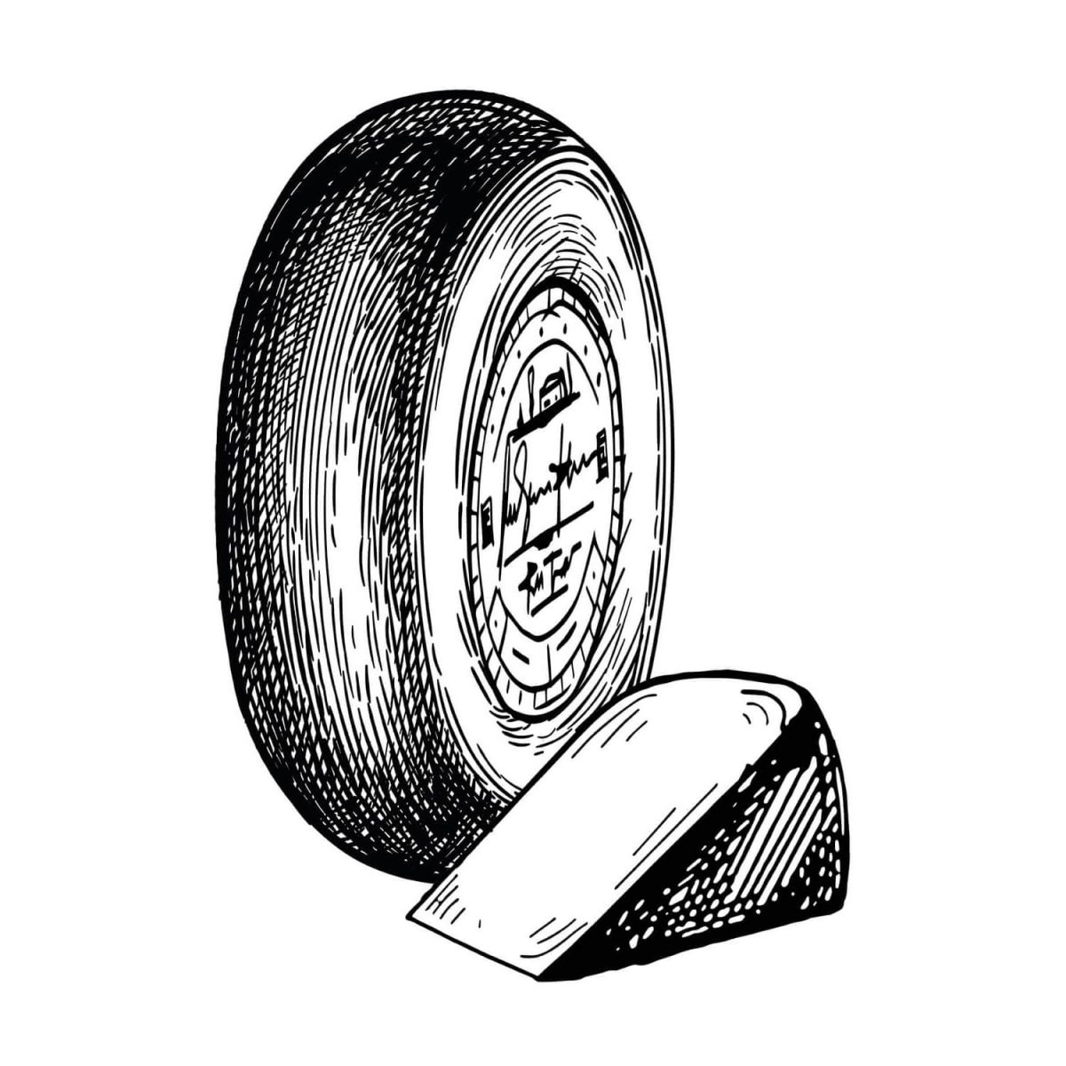 uk-kaaswiel met stuk